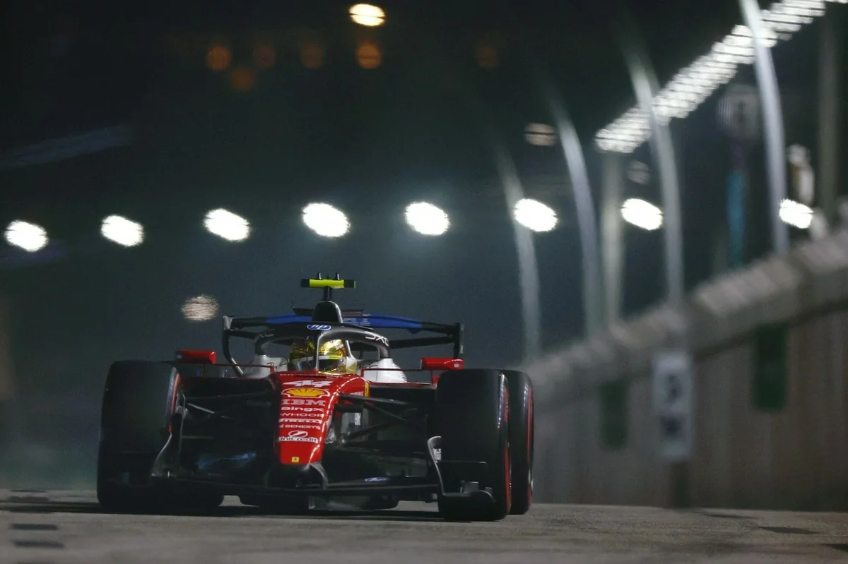 Смена настроек «перевесила» баланс Ferrari и оставила Льюиса Хэмилтона третьим в Сингапуре