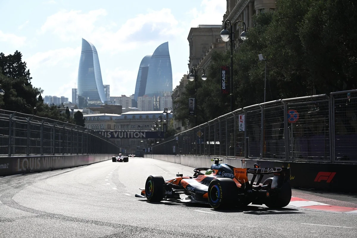 Почему McLaren уступила Mercedes на прямых в Баку