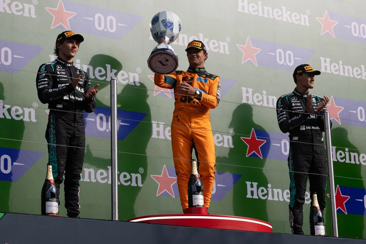 Норрис не согласился с оценкой Mercedes о лучшей машине McLaren