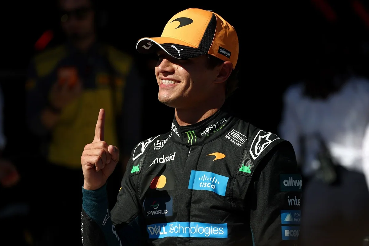 Lando Norris завоевал поул на Гран-при Испании, опередив Kimi Antonelli